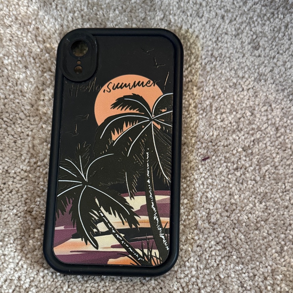 Black Palm Tree Phone Case